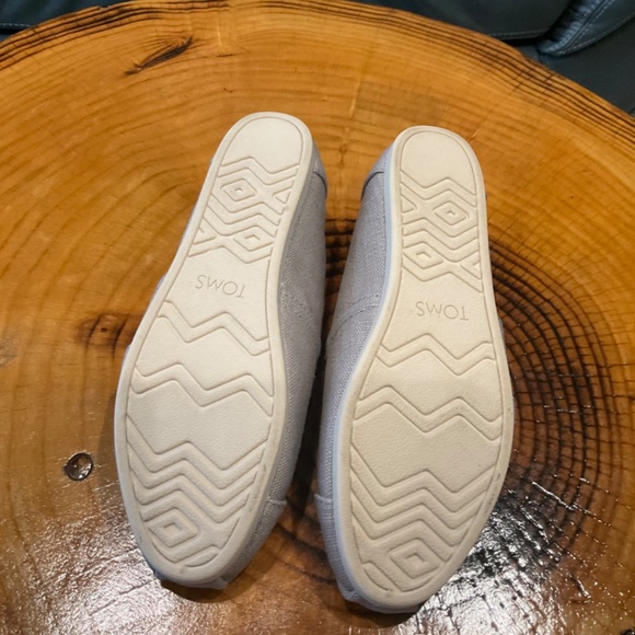 Women’s TOMS Alpargata Light Gray Heritage Canvas NWOT Size 8 - Picture 7 of 11